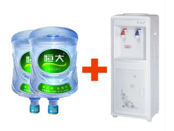 立式飲水機(jī)+恒大水2桶(不含桶押金)